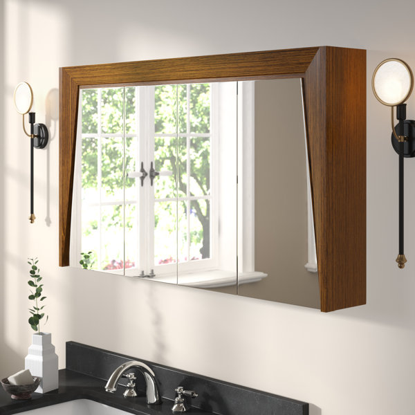 Ivy Bronx Heyer W 27.13'' H Surface Framed Medicine with Mirror